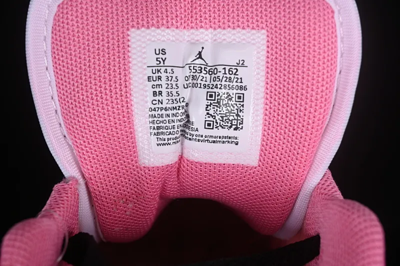 All categories Air Jordan Jordan series basketball shoes Air Jordan 1 Low G version pure original Air Jordan 1 Low AJ1 Joe 1 white pink low-top cultural basketball shoes 553560-162